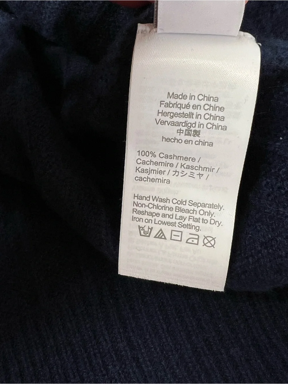 J. Crew Cashmere cable-knit sweater in Navy Blue Size Medium NWT